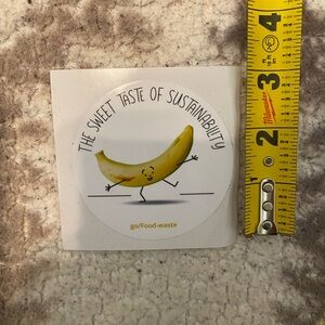 Sustainability Banana Wall Sticker